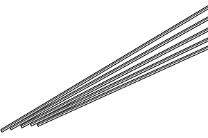 MECCANIXITY Carbon Fiber Rod, 2mm x 300mm Matte Pole Rod for RC Plane DIY Tool Wing Tube Quadcopter Arm, Pack of 5