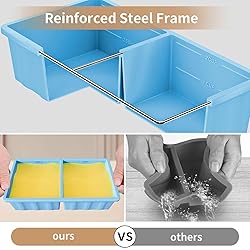 Silicone Freezer Tray for Soup Ice Cubes: 2-Cup