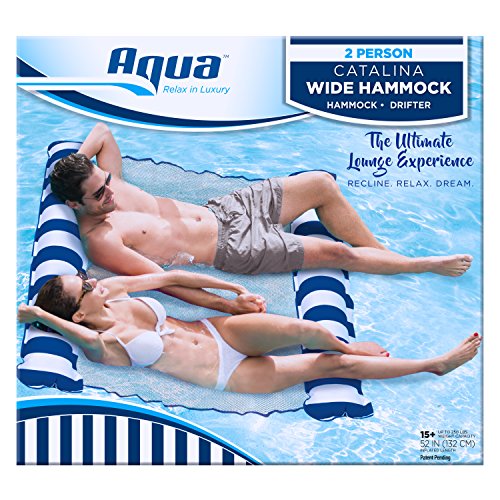image for Aqua Catalina XL Hammock, 4-in-1 Multi-Purpose Inflatable 1-2 Person P