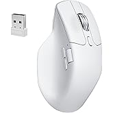 Keychron M6 8K Wireless Gaming Mouse, 2.4G/Bluetooth/Wired, PixArt 3950 Sensor, 8000Hz Polling, Silent Clicks, 5 On-Board Memory Profiles for Plug &amp; Play, Programmable for Mac/Win/Linux &ndash; White