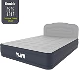 YAWN AIR Deluxe Self-Inflating Double Airbed with Built‑in Pump & Headboard view 2