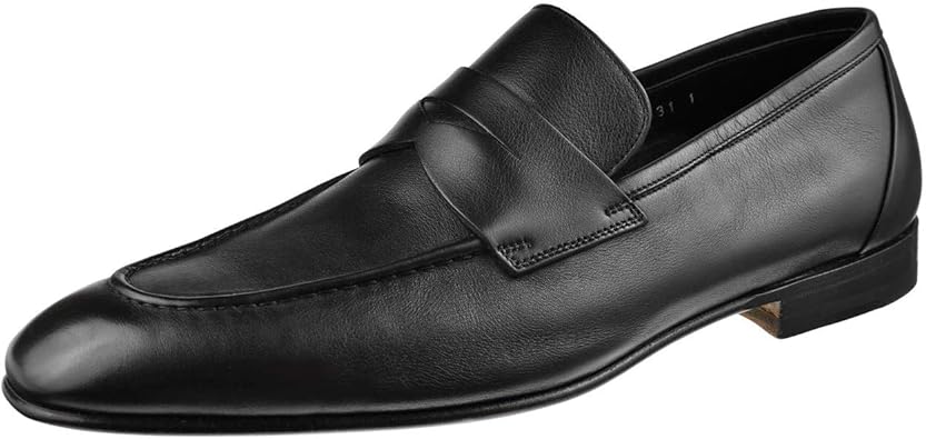 santoni penny loafers