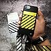 Keklle Design x Street Fashion - Slim Flexible TPU Durable Protective Case with Designer Lanyard for iPhone case (iPhone 7 & 8 Yellow)