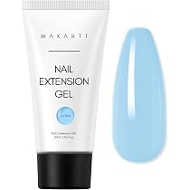 Amazon.com : Makartt Poly Nail Gel: Tender Blue Color, 50ML Large ...