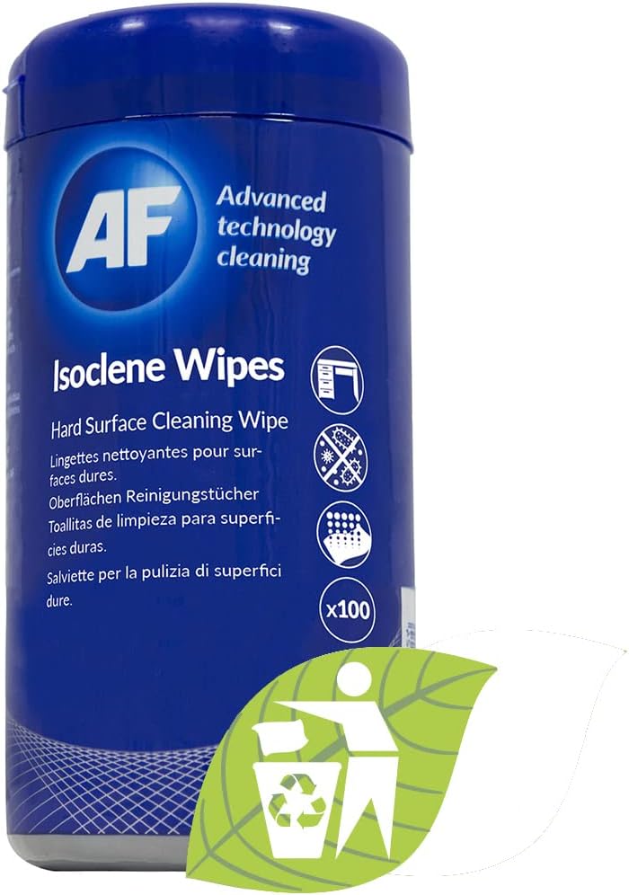 AF Isoclene Wet Isopropanol Wipes 100 Tub – Cleaning & Degreasing