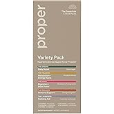 Proper The Essentials Super Foods Powder 5-Stick Variety Pack - Super Greens, Gut Health, Metabolism &amp; Energy, Calm Magnesium Powder &amp; Immune Support Supplement Packs