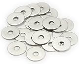 AMLOOPH M10 Washer 10x30mm 2mm Thick A2 304 Stainless Steel 10 Pack