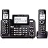 Panasonic KX-TG9542B Link2Cell Bluetooth Enabled 2-Line Phone with Answering Machine & 2 Cordless Handset