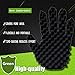 Curl Hair Sponge Gloves Tutorial for Barbers Wave Black Twist Brush Styling Tool For Men and Women Curly Hair Care Dreads Afro Locs Twist Dreadlocks Coil By Kasimedo(1 Pair)