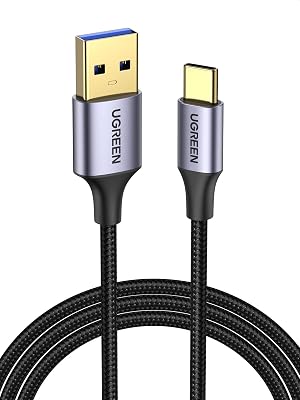 Cable USB C USB 3.0 5Gbps 3A Carga Rápida Trenzado Nylon (1M)