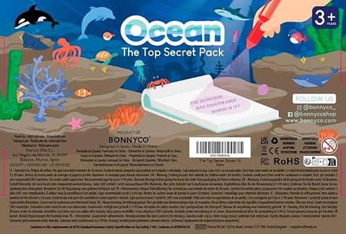 BONNYCO Invisible Ink Pen And Notebook, Pack 32 Unicorns
