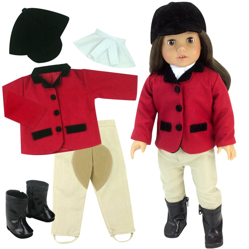 18 Inch Doll Riding Outfit Black Doll Boots, Doll Clothing Fits American Girl 696747994513 eBay