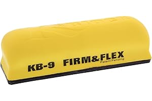 Dura-Gold Pro Series 9" K-Block Sander Firm & Flex Hand Sanding Block Pad with Hook & Loop Backing and PSA Sandpaper Conversion Adapter Pad - Automotive Paint Prep Sand Shape Contour Woodworking Wood