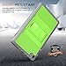 MoKo Case for All-New Amazon Fire HD 8 Tablet (7th Generation, 2017 Release Only) - [Heavy Duty] Shockproof Full Body Rugged Cover with Built-in Screen Protector for Fire HD 8, GREEN & GRAY