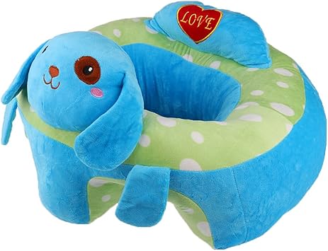 Monkeyjack Colore Bebe Support Assise Apprendre Assis Doux Coussin De Chaise Canape En Peluche Oreiller Jouets Bleu Chien Tel Que Decrit Amazon Ca Bebes