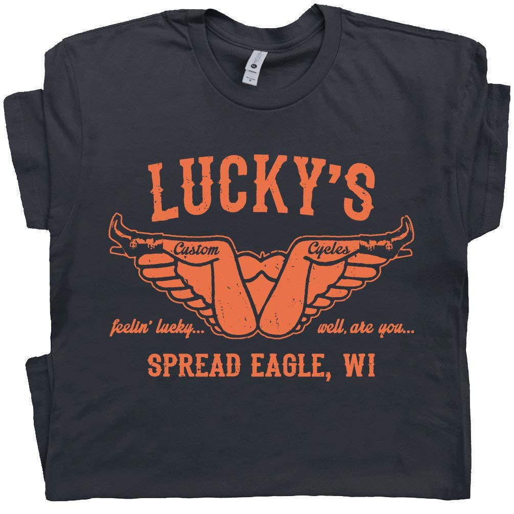 Lucky S Custom Motorcycle T Shirt Funny Motorcycle Shirts Offensive