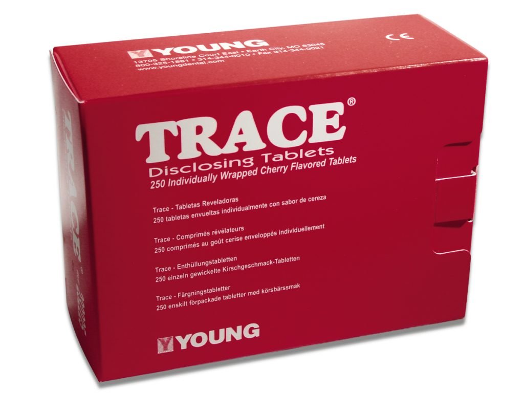 Trace placa revelar Tablets 1 Pack de 250 jóvenes Dental Cherry sabor: Amazon.es: Amazon.es