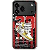 Cairiocoin Sports Shoes & Snake Case Compatible with iPhone 17 Pro Max Case for Boys, Aesthetic Brand Sneakers Cool Off Sign White Pattern Non-Slip Protective Phone Cover