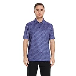 Golf Shirts for Men Dry Fit Short Sleeve Print