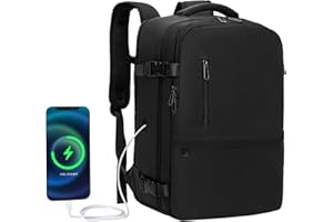 Lossga Spirit Airlines Carry On Travel Bag 18x14x8 Inches - Approved Flight Personal Item Size - Women & Men's Travel Backpack