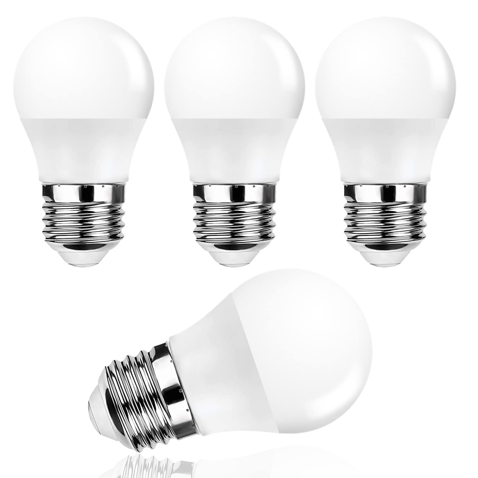 Photo 1 of ProCrus E26 Small LED Light Bulbs,LED Bulb Light 5 Watt 35W Equivalent, 3000K Warm White Bulb for Ceiling Droplight,House Lighting, 120V, Not Dimmable,4 Pack