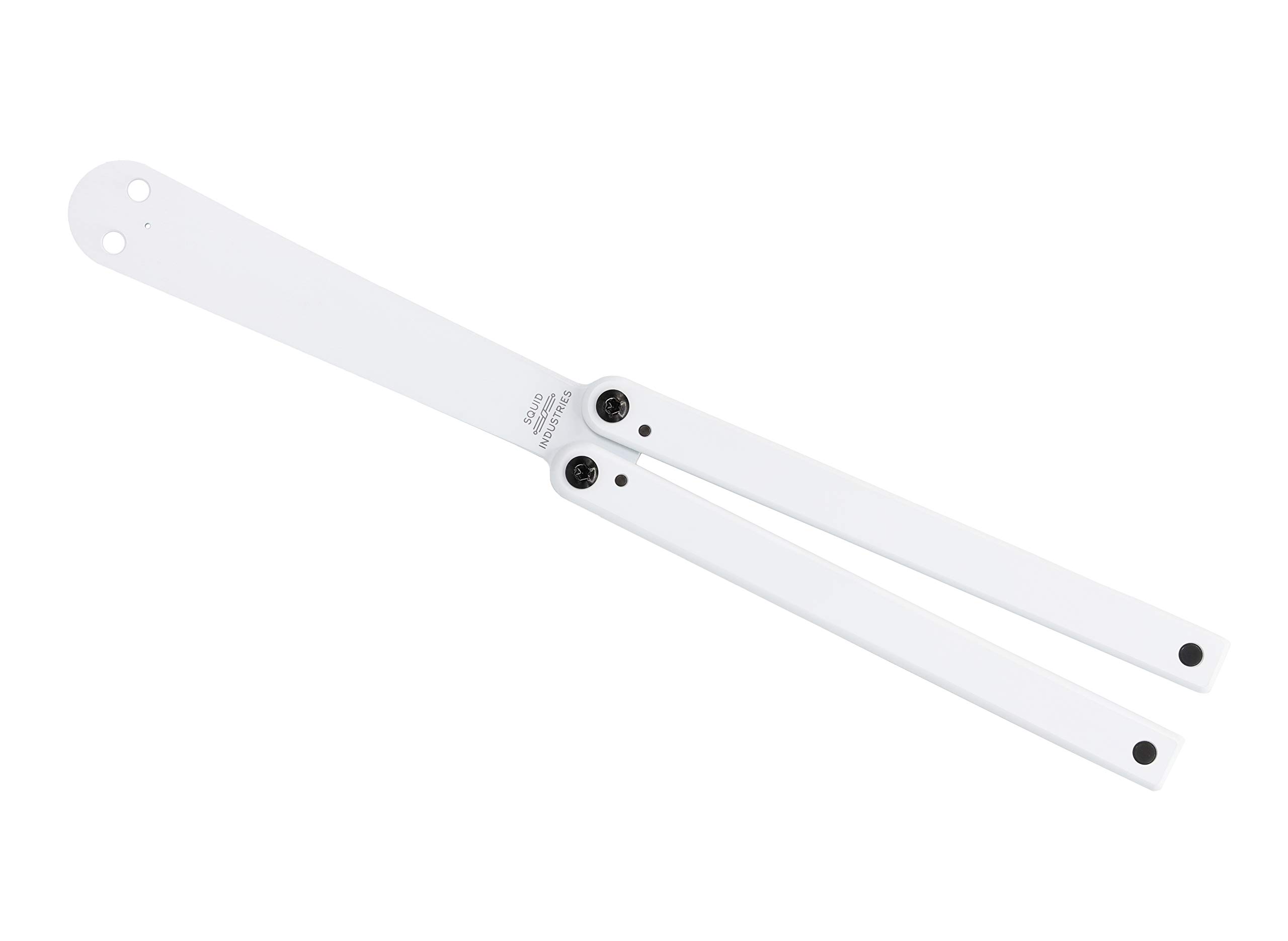 Squid Industries Squiddy butterfly White Plastic practice balisong dull