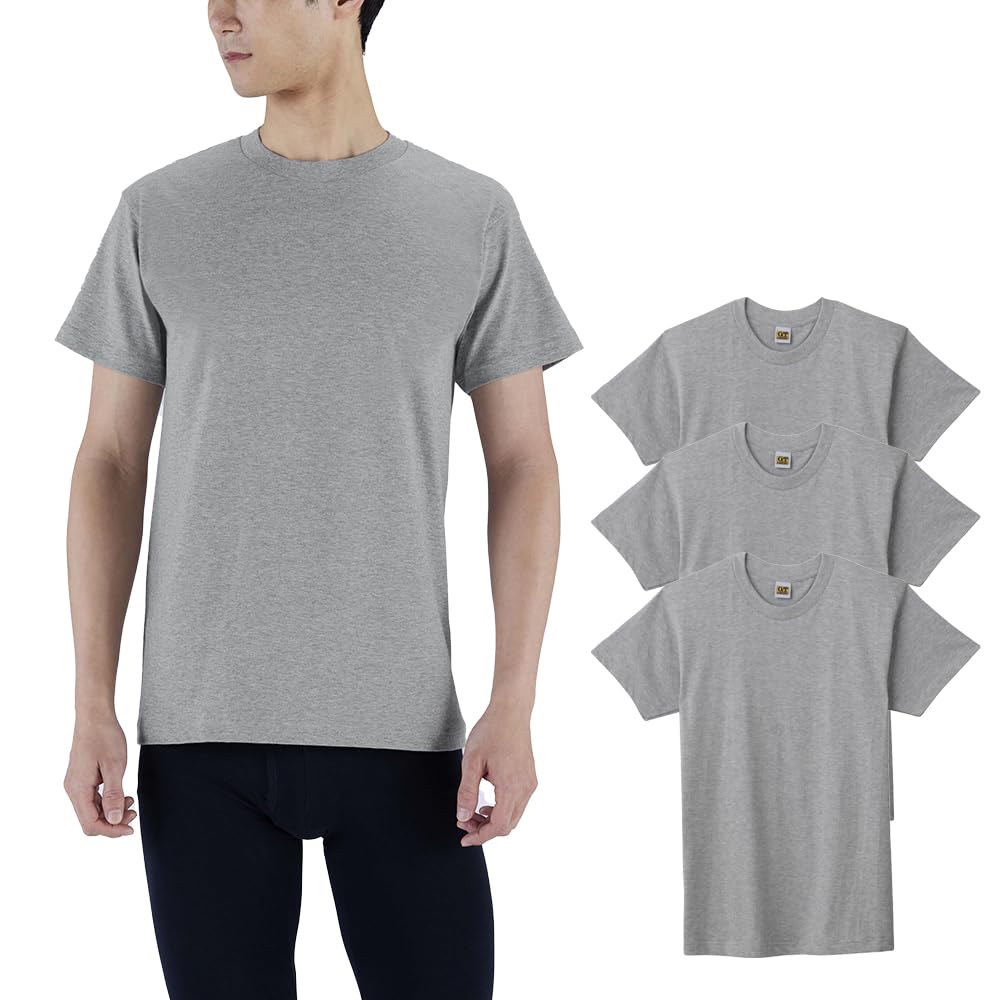 [グンゼ] インナーシャツ G.T. HAWKINS T-SHIRT 3枚組 天竺 HK15133 メンズ 杢グレー M の商品画像