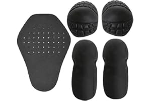 Removable EVA Back Protector Set, for Elbow, Shin, Shoulder Back | Motorcycle Jacket Back Protector | Shoulder Elbow Pads Bac
