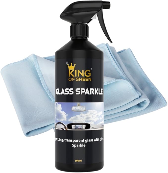 King of Sheen Glass Sparkle Car Glass Cleaner and Car Glass Polish with