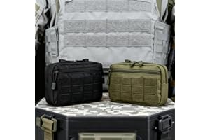 1 PCS Tactical Pouches,Admin Pouch for Tactical Vest and Belt, Utility Tool Organizer for Outdoor Activities and EDC Storage