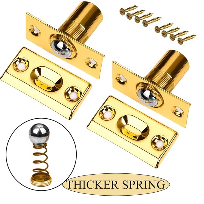 Closet Door Ball Catch Door Hardware Jiayi 2 Pack Adjustable Spring