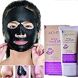 Aliver Activated Natural Charcoal Black Mask Blackhead Peel Off Remover Cream Deep Skin Cleansing Purifying Peel Acne Mud Nose and Face Mask for women