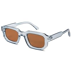 VANLINKER Retro Chunky Rectangle Sunglasses for Men