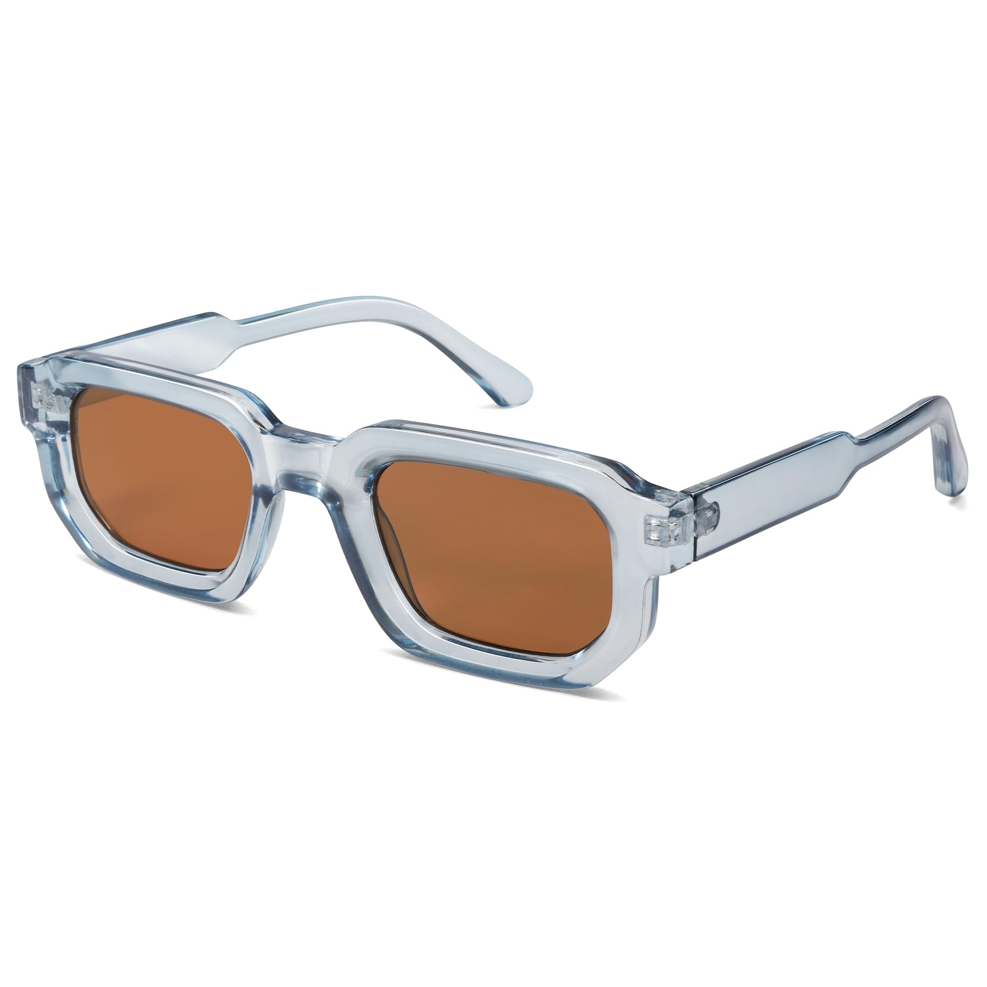 VANLINKER Retro Chunky Rectangle Sunglasses for Men