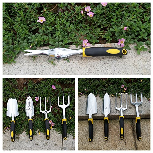 image for AUOON 7 Piece Garden Tool Set, Garden Gift Set, Including Trowel, Tran