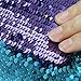 ICOSY Mermaid Sequin Bag Magic Reversible Sequin Drawstring Backpack Glitter Dance Bags Flip Sequins Backpack Bags Shining Sports Backpack for Kids Adults (Blue/Purple, 13.8