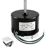 Condenser Fan Motor Replacement for Fasco D1160, 3.3" Frame 1/100 HP 1550 RPM 115V 60Hz 0.6A, Fit for Fasco 7163-5235 7163-2593 7163-9676 for Broan Nutone 655 661 663 763 665N Bathroom Vent Fan Motor