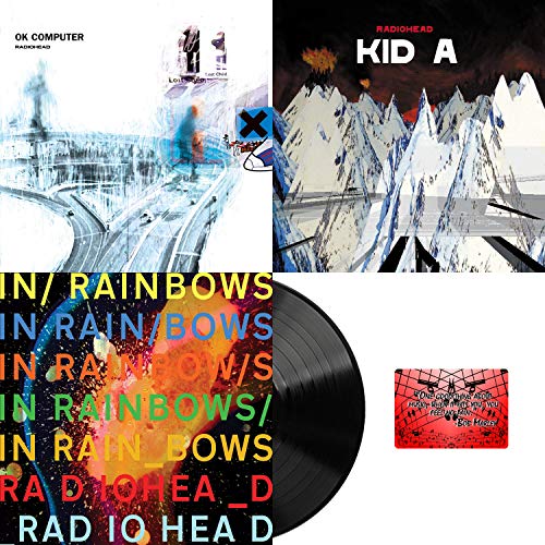 Radiohead Vinyl Studio Album Collection ( Ok Computer / Kid A / In Rainbows ) with Bonus Art