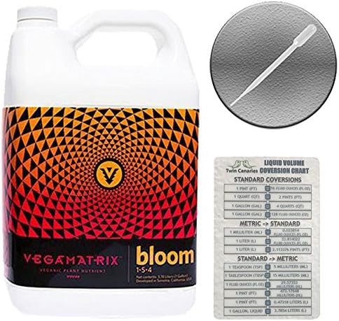 VEGAMATRIX BLOOM + TWIN CANARIES CHART &amp; PIPETTE - 1 GALLON