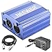 Neewer 1-Channel 48V Phantom Power Supply with Adapter and XLR Audio Cable (Blue)