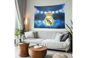 COHPOH TMATUTA Real Madrid Football Hanging Tapestry for Wall Home Decor Real Madrid Poster Flag
