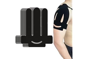 ANAMPION Kinesiology Tape for Shoulder Precut, 12 PCS Shoulder Tape for Pain Relief, Original Cotton Waterproof & Breathable, Enhance Elastic Sports Tape for Pain Support and Muscle Sports(Black)