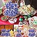 NICEXMAS 30Pcs Snowflake Cellophane Goody Bags with Ribbon Ties Christmas Party Favor Holiday Gift Treat Bags