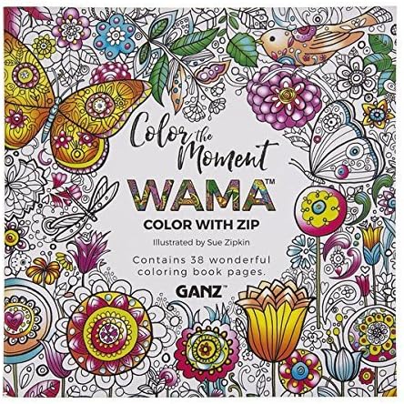 Amazon Com Wama Color The Moment Adult Coloring Book Toys Games