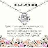 ZEWAR Infinity Love Knot Necklaces for Women,To my mother, Mommy to be, Expecting Mom Gifts, Pregnant mom and Daughters, 925 Sterling Silver Necklace for Anniversary