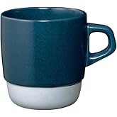 KINTO 27660 SCS Stacked Mug, 11.8 fl oz (320 ml), Navy, Coffee, Microwave and Dishwasher Safe, Coffee Cup