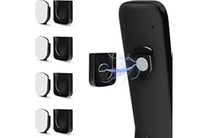 GUZE-US 4-Piece Magnetic Remote Control Holder Wall Mount - Self Adhesive Suitable for Tv Backside as Well as Tv Fan and Air Conditioner Remote Controls