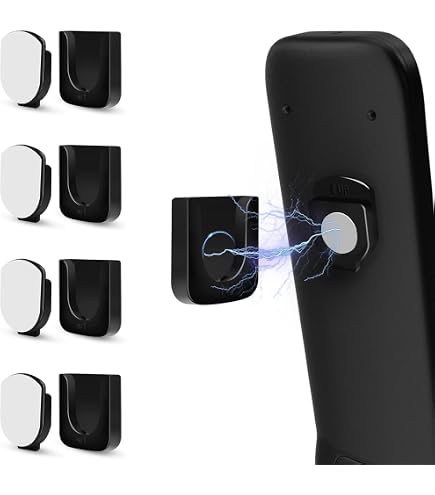 thumbnail interactive-video image 1 of Magnetic Remote Control Holder – Self-Adhesive Wall Organizer For 1-4 Remotes 1 of 2