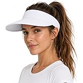 Sukeen UPF 50+ Women Sun Visor Hat, Wide Brim Lightweight Moisture Wicking Quick Dry Cap for Beach Hiking Travel Outdoor