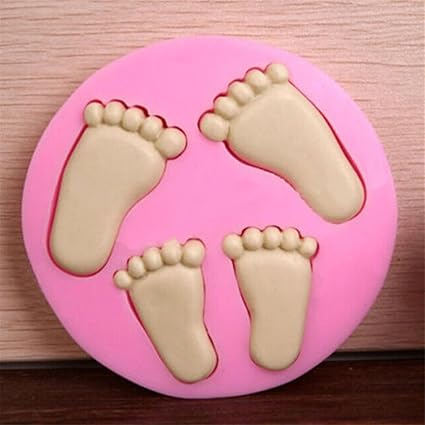 Amazoncom Dolland Cute Baby Feet And Shoes Silicone Fondant Cake